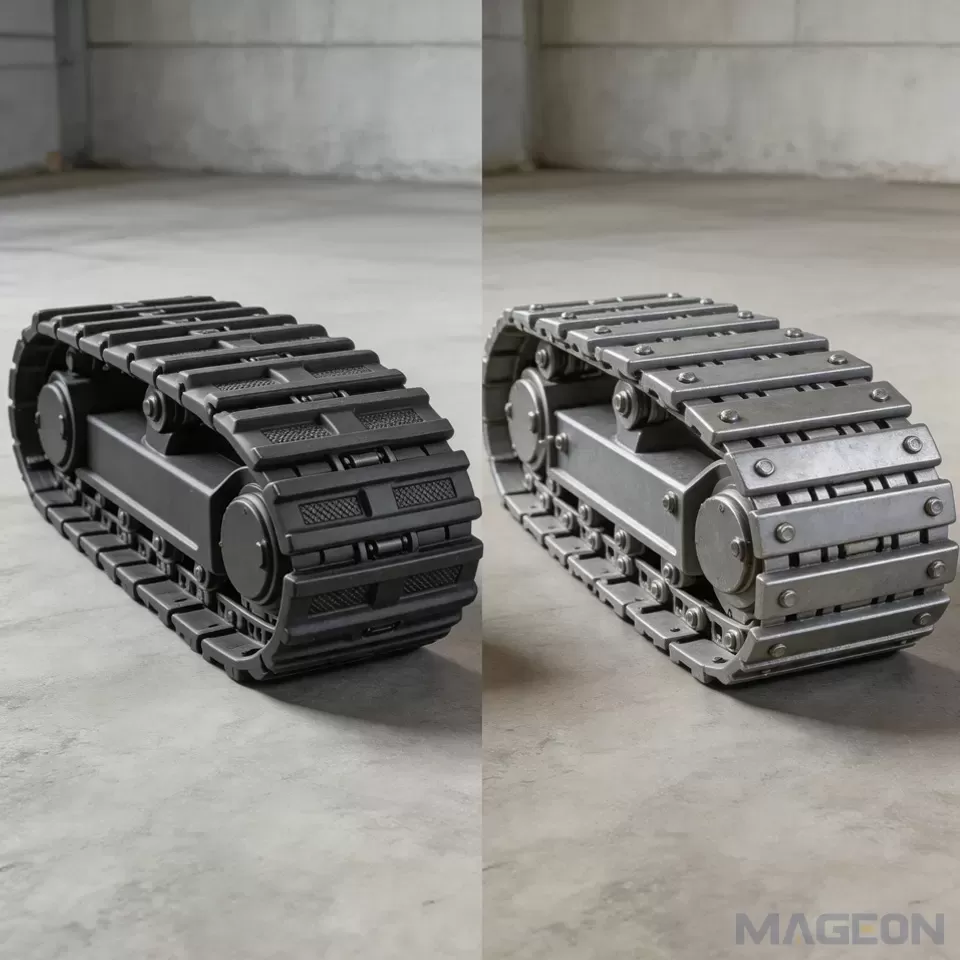 Rubber Track vs Steel Track Undercarriage: Full Difference Analysis