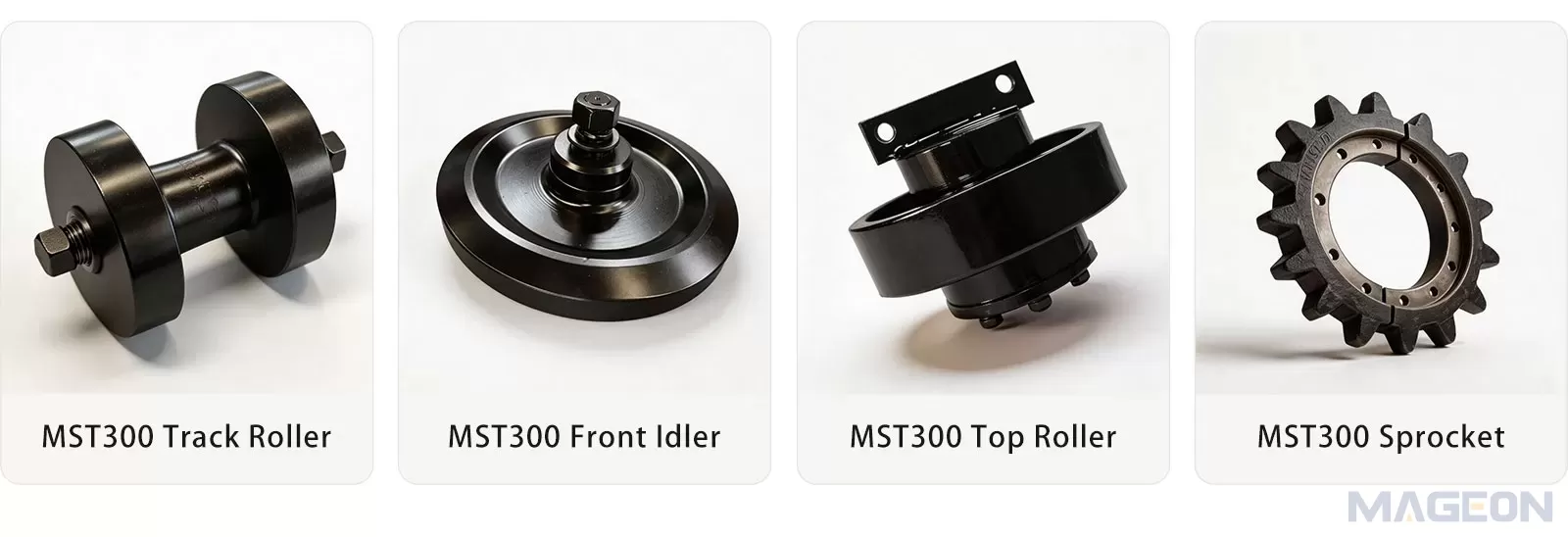 MST300 front idler suitable for Morooka dump truck rubber track undercarriag(Image1) MST300 front idler suitable for Morooka dump truck rubber track undercarriag(Image1)
