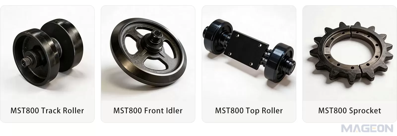 MST300 front idler suitable for Morooka dump truck rubber track undercarriag(Image3) MST300 front idler suitable for Morooka dump truck rubber track undercarriag(Image3)