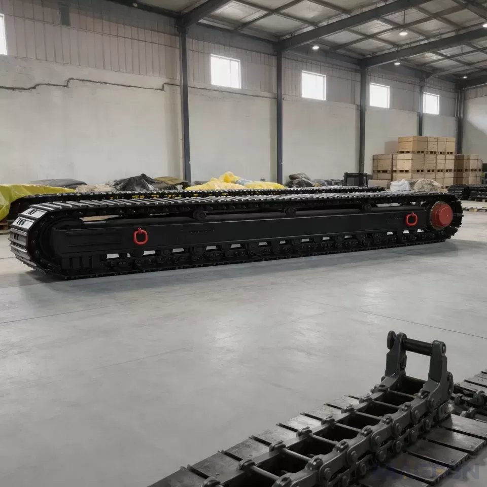 20-Ton Steel Track Chassis with Side Frames Officially Completed Ass