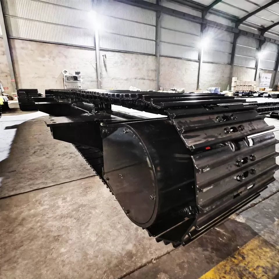 20-Ton Steel Track Chassis with Side Frames Officially Completed Assembly at MAGEON(Image1) 20-Ton Steel Track Chassis with Side Frames Officially Completed Assembly at MAGEON(Image1)