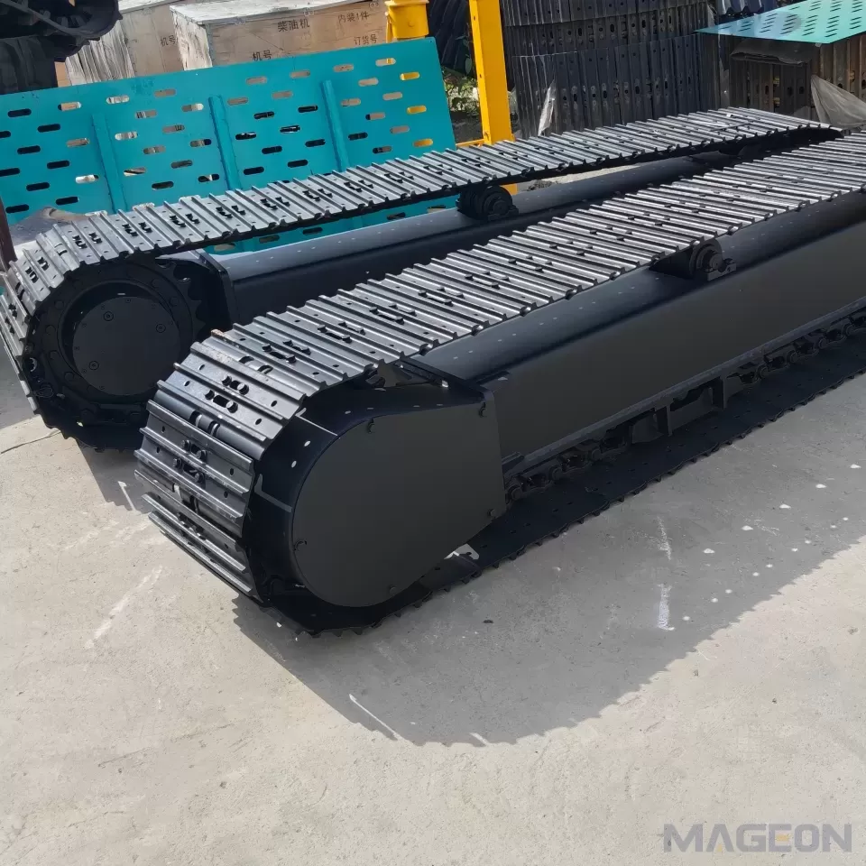 How do I choose to use steel crawler chassis or rubber crawler chassis?(Image2)