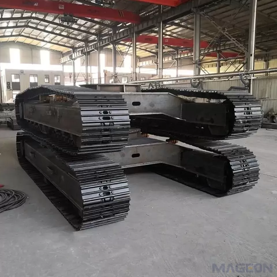 Why choose MAGION 6 – 40t customized heavy steel crawler chassis