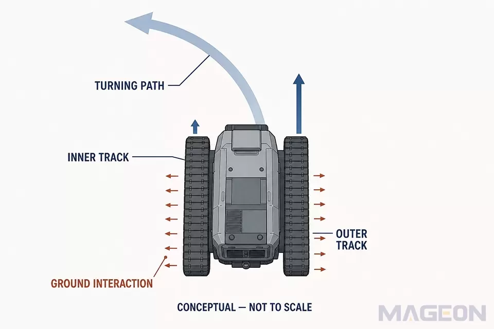 How Does Track Gauge Affect Crawler Machine Packaging, Turning, and Stability?(Image1)