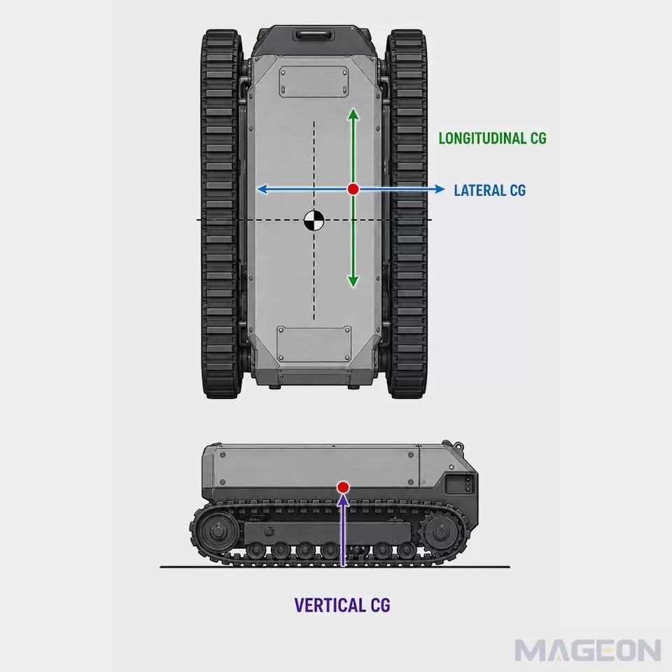 Why Does Center-of-Gravity Location Matter in Crawler Undercarriage